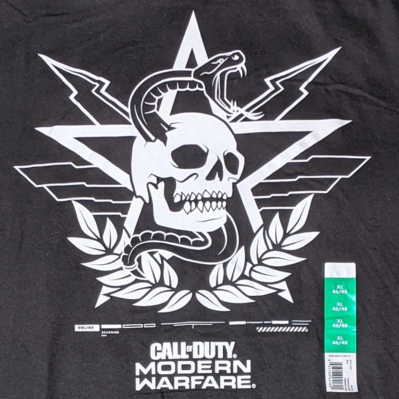 NWT Call Of Duty T Shirt Black/White XL - Picture 2 of 5